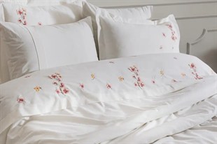 Şaheser Home Collection Nakışlı Çift Kişilik Nevresim Takımı Amber