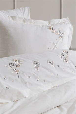 Şaheser Home Collection Nakışlı Çift Kişilik Nevresim Takımı Roman