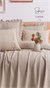 Şaheser Home Collection Yatak Örtüsü Çift Kişilik Cassie Bej