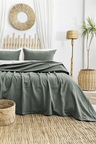 Şaheser Home Collection Yatak Örtüsü Çift Kişilik Silvia Yeşil