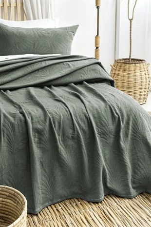 Şaheser Home Collection Yatak Örtüsü Çift Kişilik Silvia Yeşil