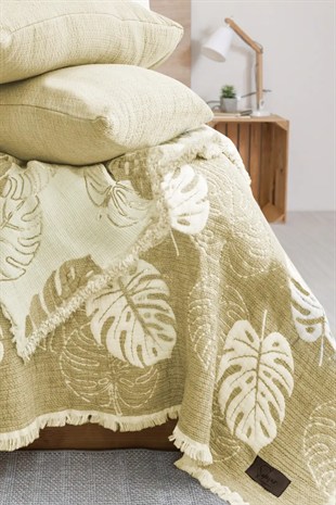 Şaheser Home Collection Yatak Örtüsü Seti Çift Kişilik Forest Sarı