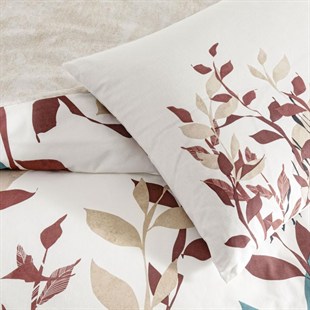 ND Çift Kişilik Ranforce Nevresim Takımı Daisy Ekru