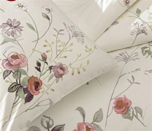 ND Çift Kişilik Ranforce Nevresim Takımı Kiara Ekru