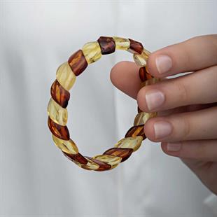 Hk Yetişkin Kehribar Bileklik Damla|Gümüş Takı Hediyelik Ürünler