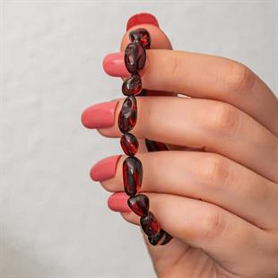 Hk Yetişkin Kehribar Bileklik Damla|Gümüş Takı Hediyelik Ürünler