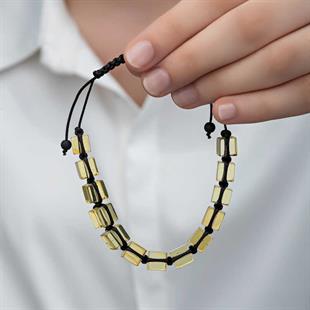 Hk Yetişkin Kehribar Bileklik Damla|Gümüş Takı Hediyelik Ürünler