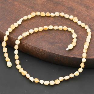 Hk Yetişkin Kehribar Damla Kolye|Gümüş Takı Hediyelik Ürünler