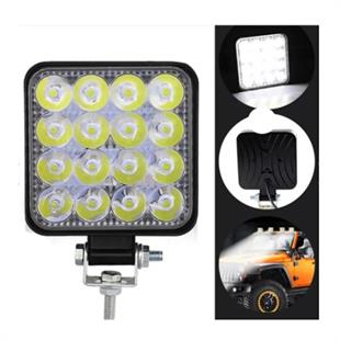 Hko Off Road Çalısma Lamba Kare Küçük 8,5X8,5 Cm 16 Led