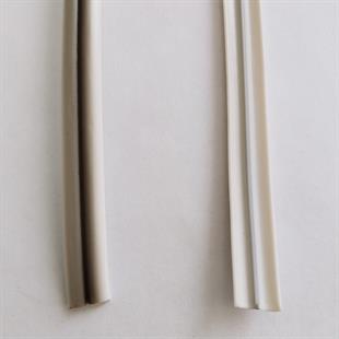 Sentetik Rattan Plastik Çizgili açık Gri 9 mm 10.25 Kg