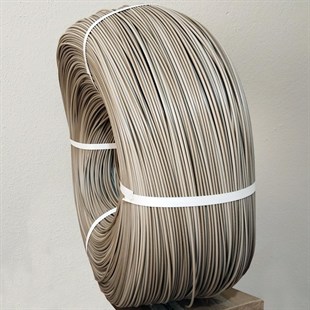 Sentetik Rattan Plastik Yuvarlak Bej 3mm 10 Kg