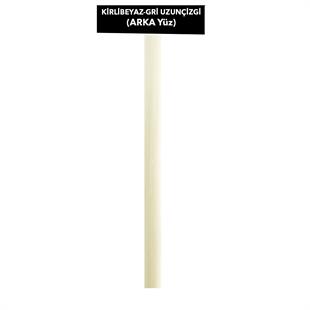 Sentetik Rattan Plastik Çizgili KirliBeyaz-Gri 10 Kg