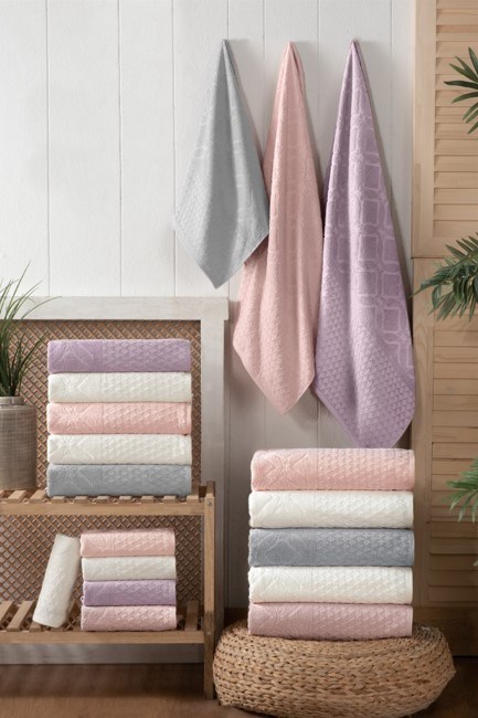 Altınbaşak Bambu 6lı 70x140 Banyo Havlusu Andy