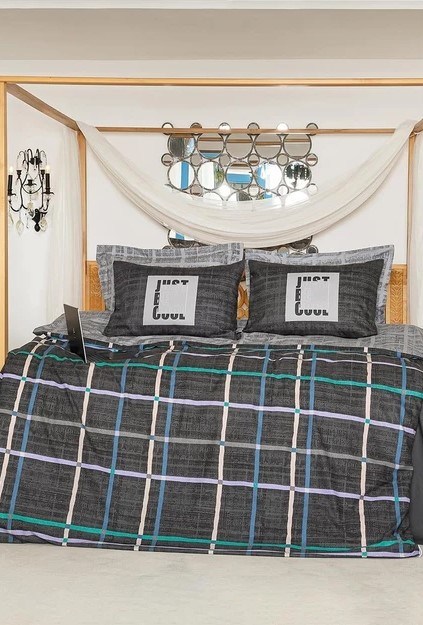 Altınbaşak Creaforce Odesa Gris Çift Kişilik Nevresim Takımı