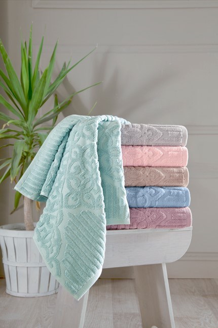 Altınbaşak Jakarlı 6lı 70x140 Banyo Havlusu Emma