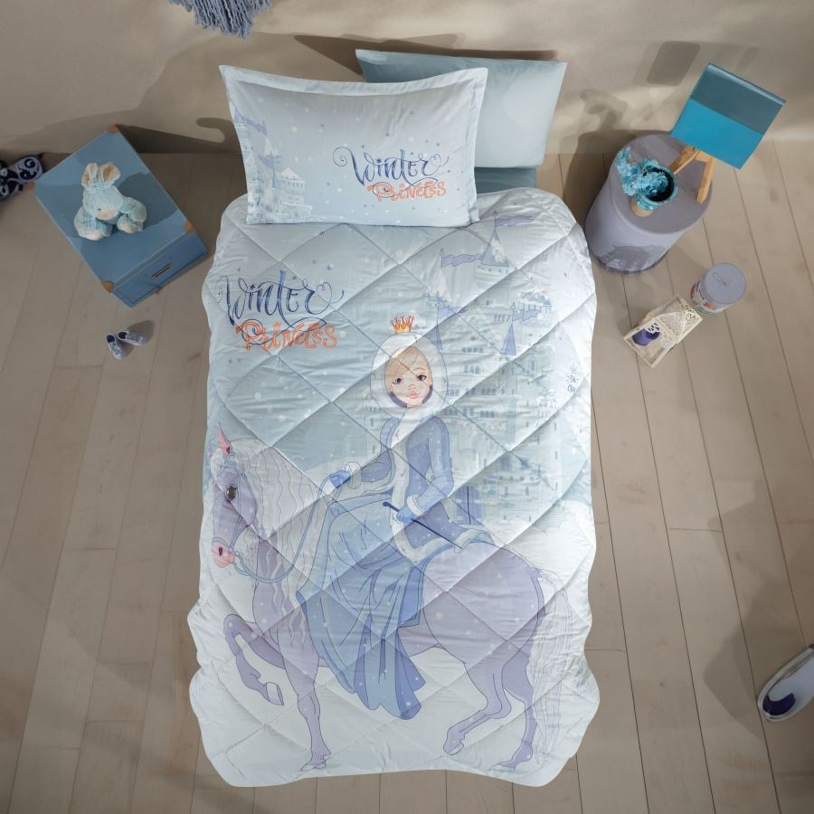 Clasy Tek Kişilik Ranforce Genç Desen Yorgan Seti Winter Princess