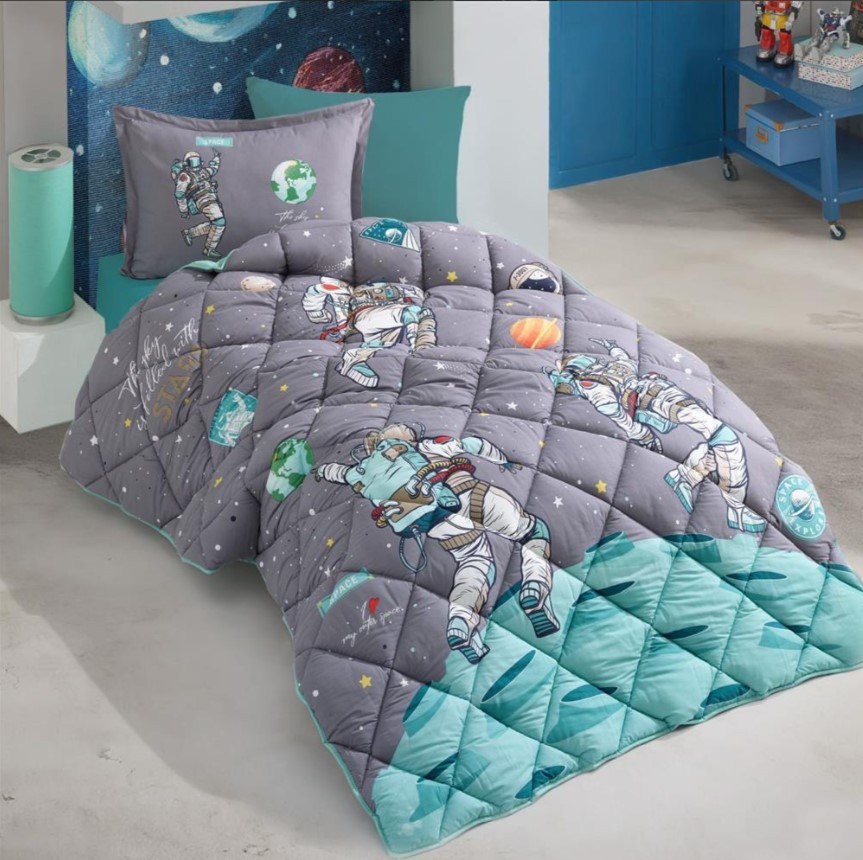 Clasy Tek Kişilik Ranforce Genç Desen Yorgan Seti Space