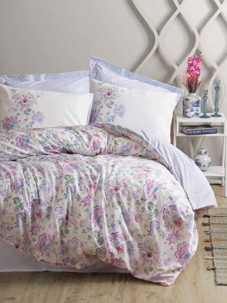 Cotton Box Bohem Nevresim Takımı Çift Kişilik Adsila Mavi