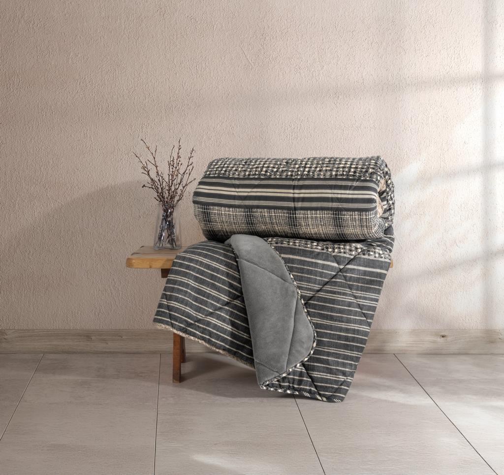 Cotton Box Çift Kişilik Yorgan Velvet Timbre Antrasit