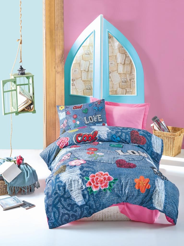 Cotton Box Kelly Pembe Ranforce Nevresim Takımı Tek Kişilik