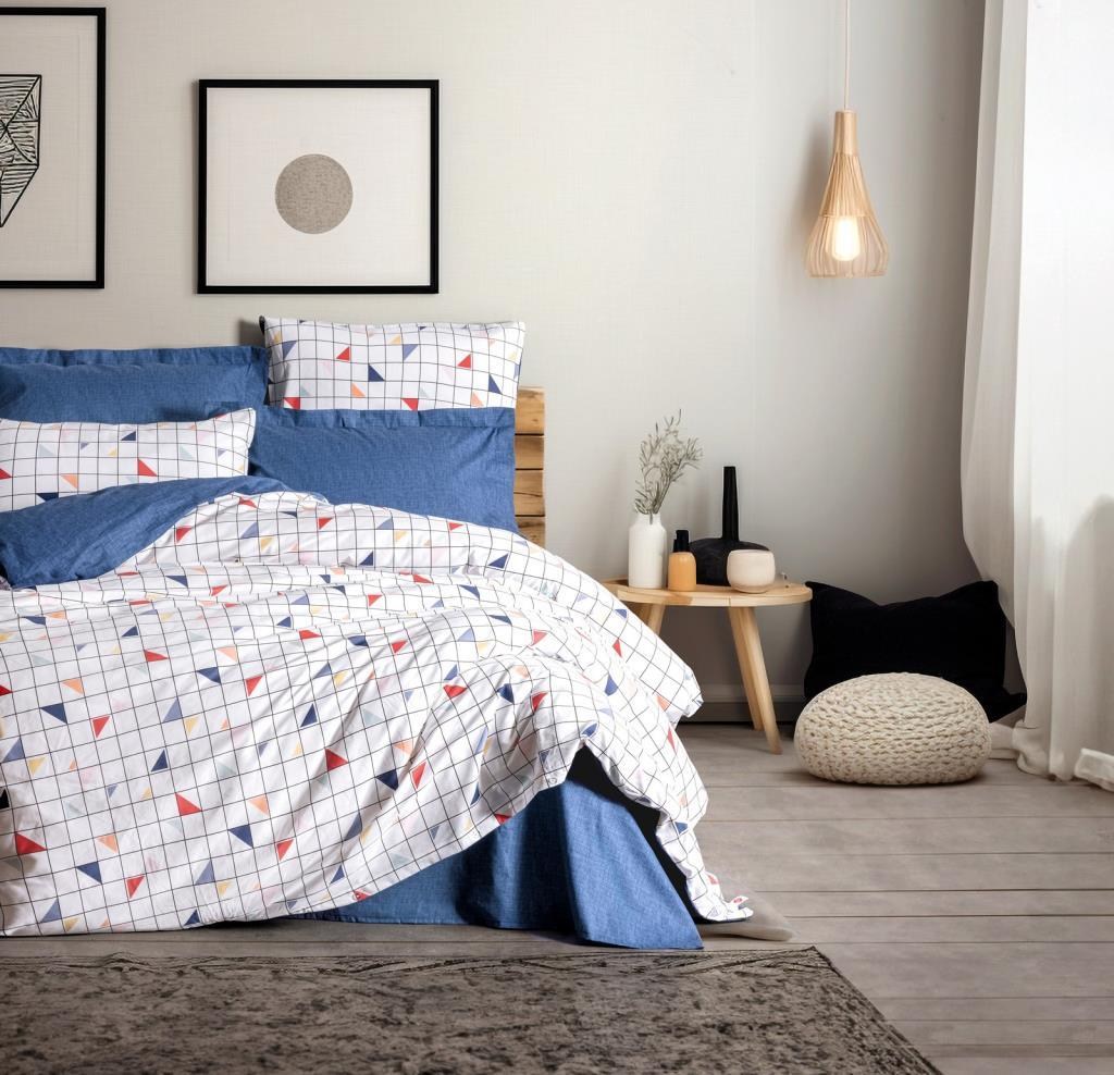 Cotton Box Minimal Çift Kişilik Nevresim Takımı Stew Mavi 8680108071670