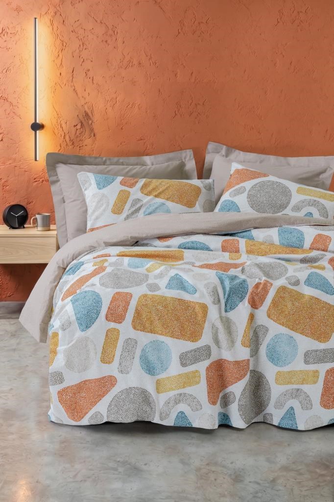Cotton Box Modeline Ranforce Tek Kişilik Nevresim Takımı Rocco Taş