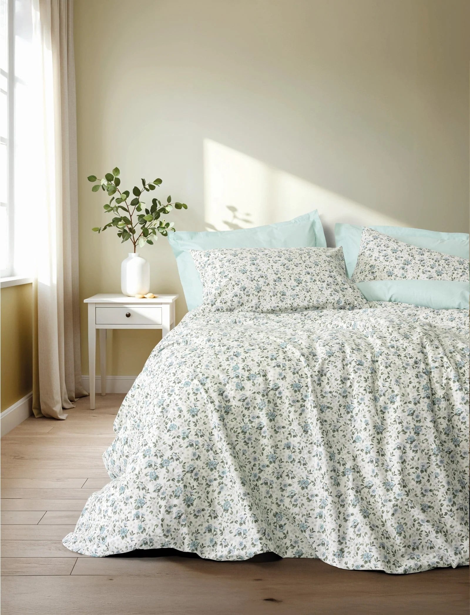 Cotton Box Petite Nola Mint Çift Kişilik Nevresim Takımı
