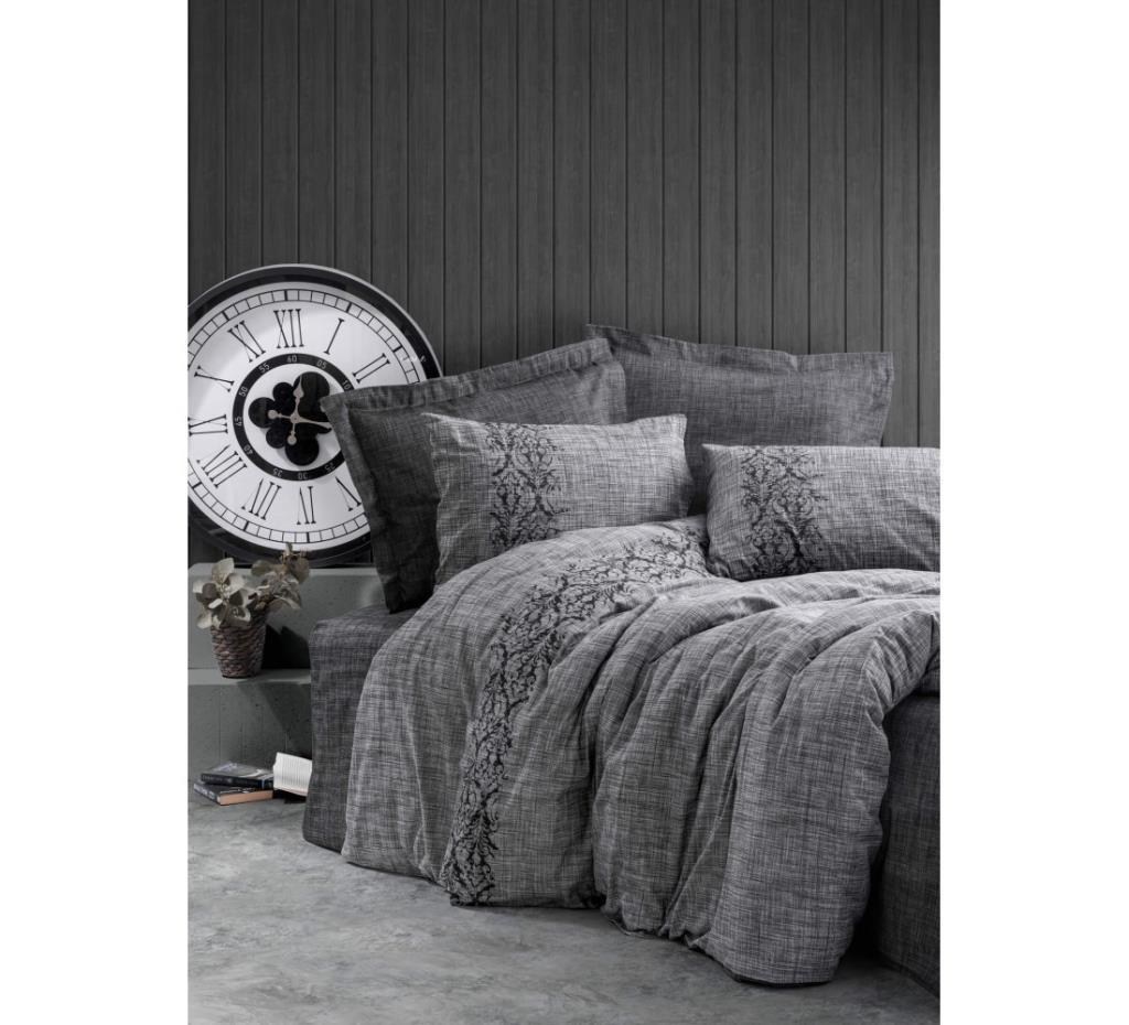 Cotton Box Plain Sooty Gri Tek Kişilik Ranforce Nevresim Takımı