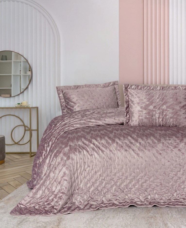 Cotton Box Smart Çift Kişilik Yatak Örtüsü Luz Pudra