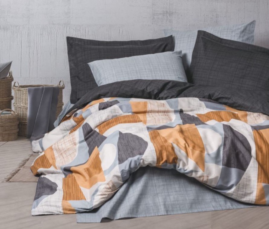 Cotton Box Tek Kişilik Modern Nevresim Takımı Giorno Gri