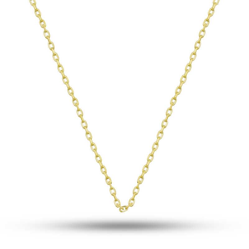 Gümüş Gold 0.30 Mikron 45 Cm Forse Kadın Zincir
