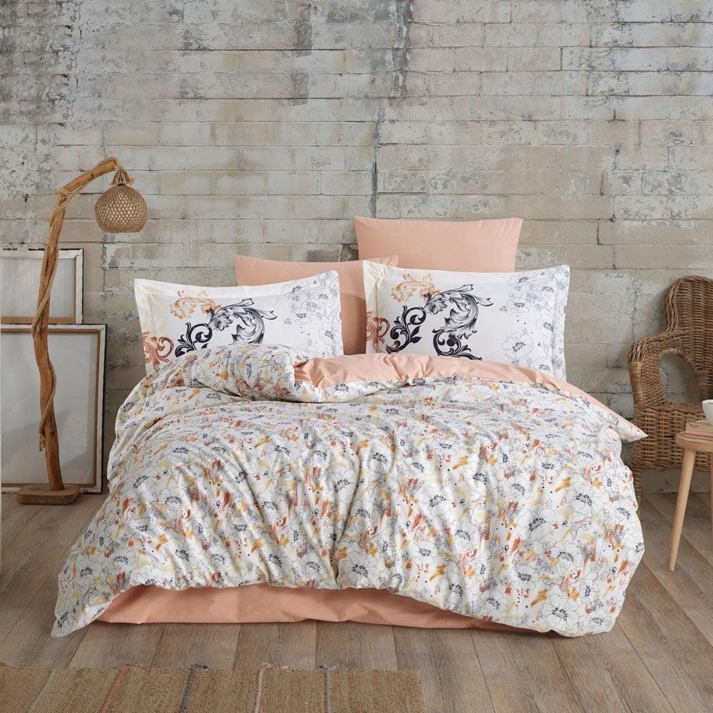 Hobby Çift Kişilik Poplin Nevresim Fiesta Somon