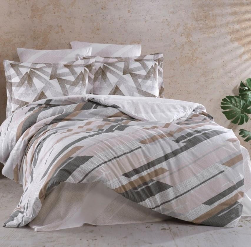 Hobby Çift Kişilik Ranforce Nevresim Takımı Stark Kahve