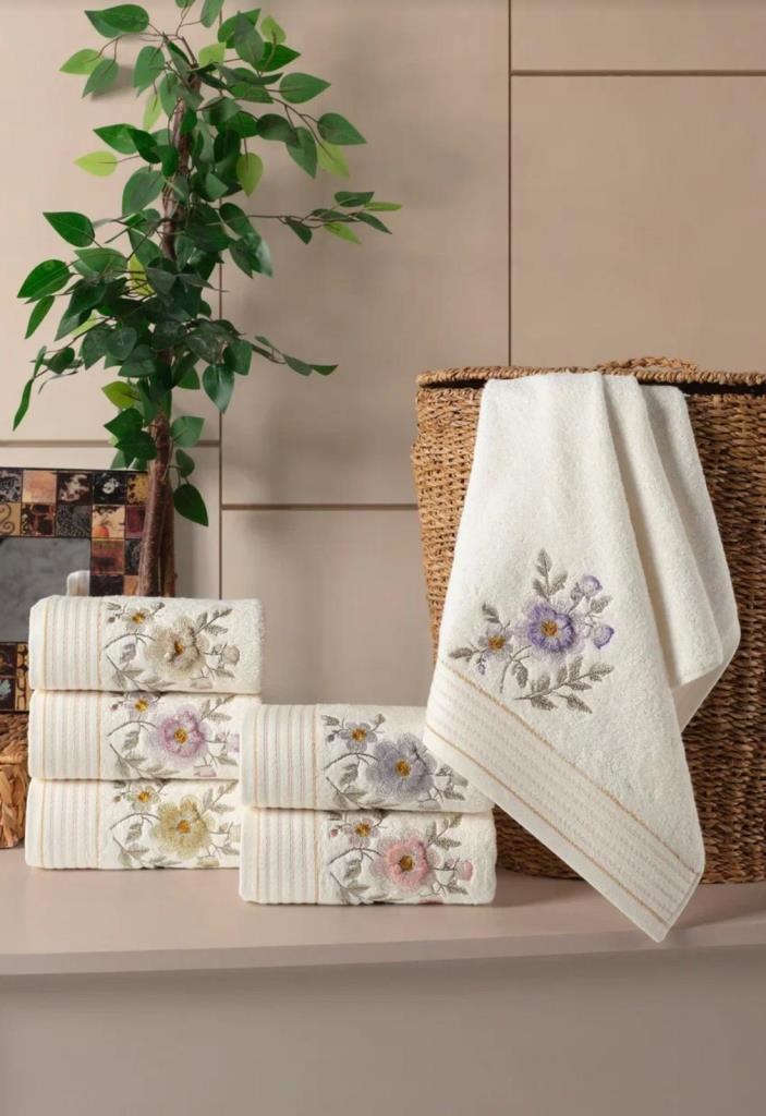 Hobby Liva  Style 2 6lı Havlu 50x90 Asorti