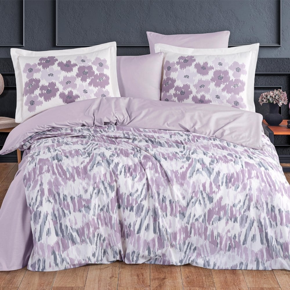 Hobby Tek Kişilik Poplin Nevresim Takımı Penny Lila