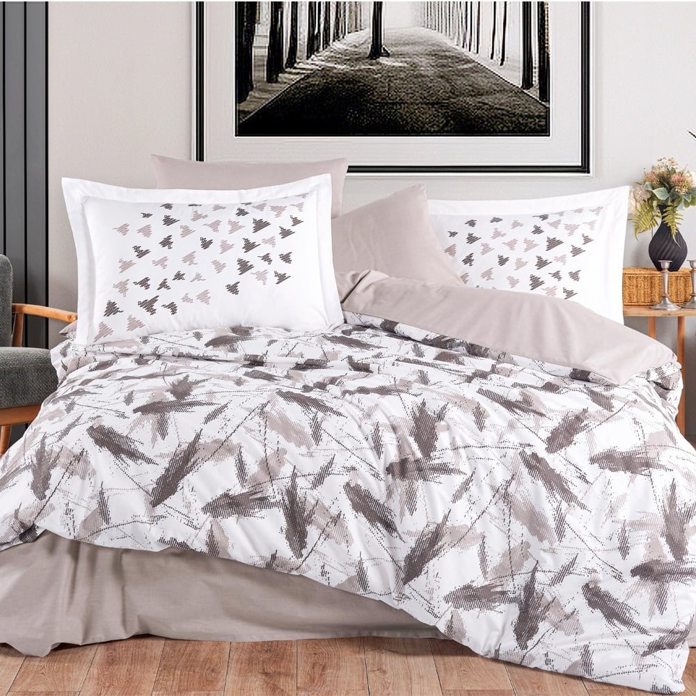 Hobby Tek Kişilik Poplin Nevresim Takımı Silva Taş
