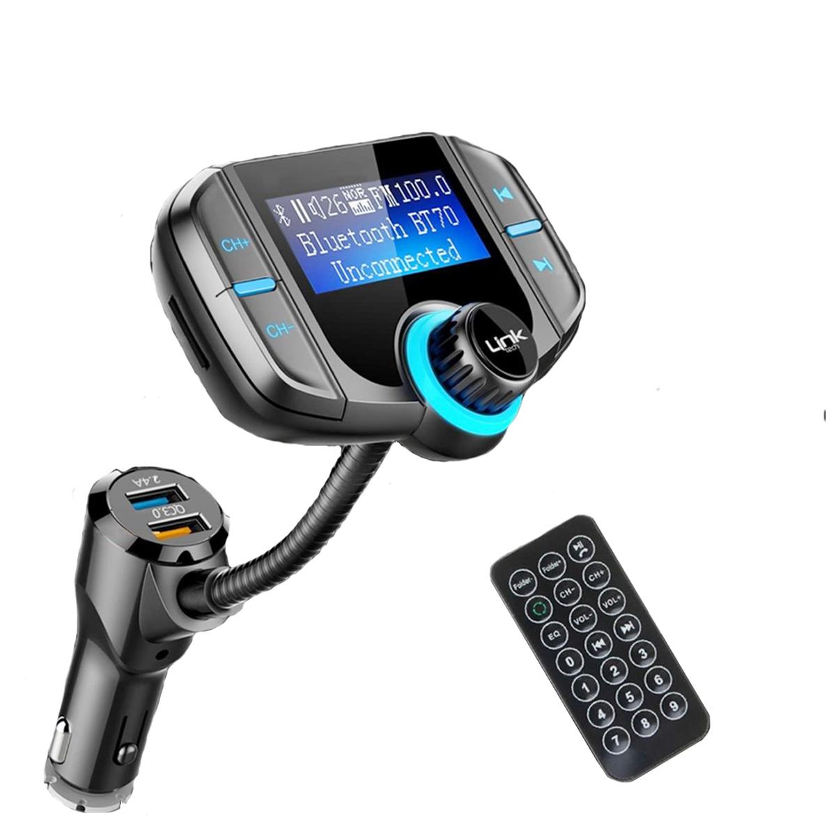 RF11 FM Transmitter 4.8 MAh Şarj Çıkışlı LCD Ekranlı Ve Kumandalı HKRF11
