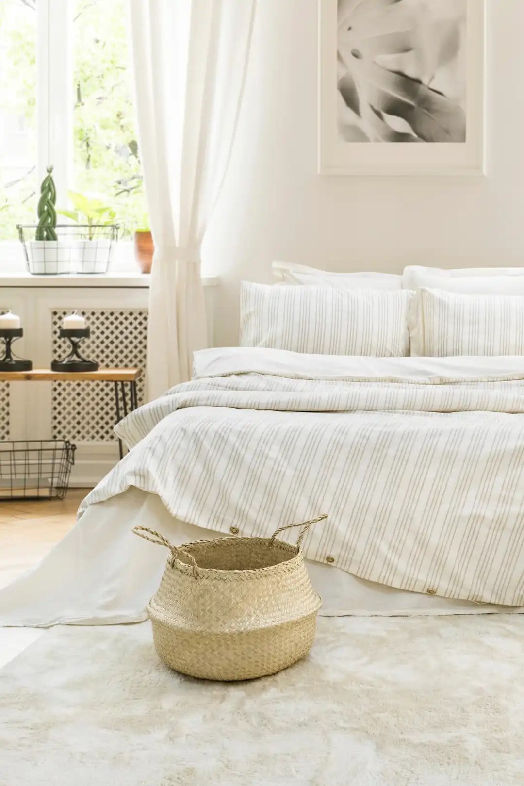 Şaheser Home Collection İpliği Boyalı Çift Kişilik Nevresim Takımı Notta Bej