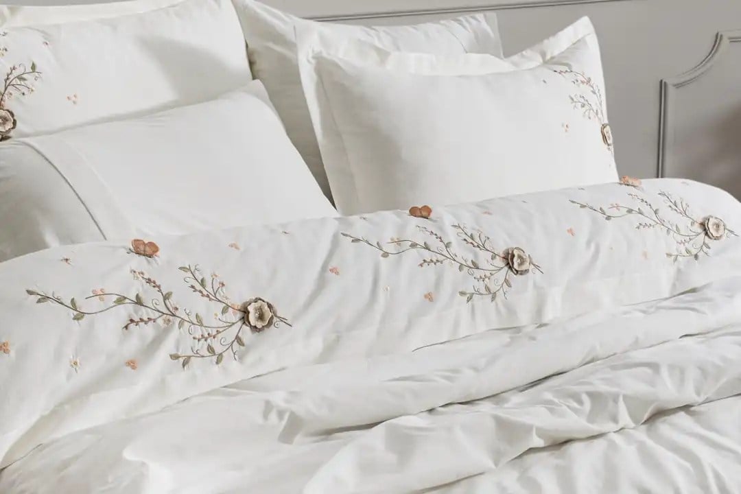 Şaheser Home Collection Nakışlı Çift Kişilik Nevresim Takımı Cosmos