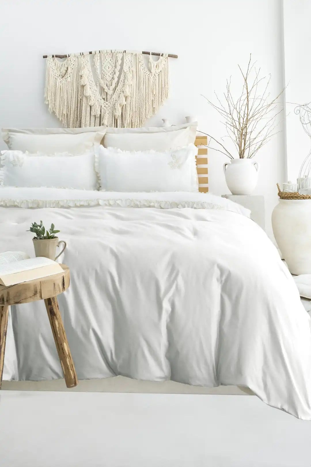 Şaheser Home Collection Nakışlı Çift Kişilik Nevresim Takımı Nova Taş