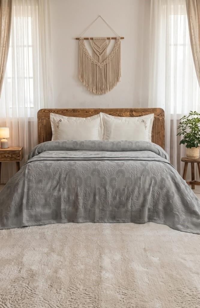Şaheser Home Collection Yatak Örtüsü Çift Kişilik Anita Yeşil