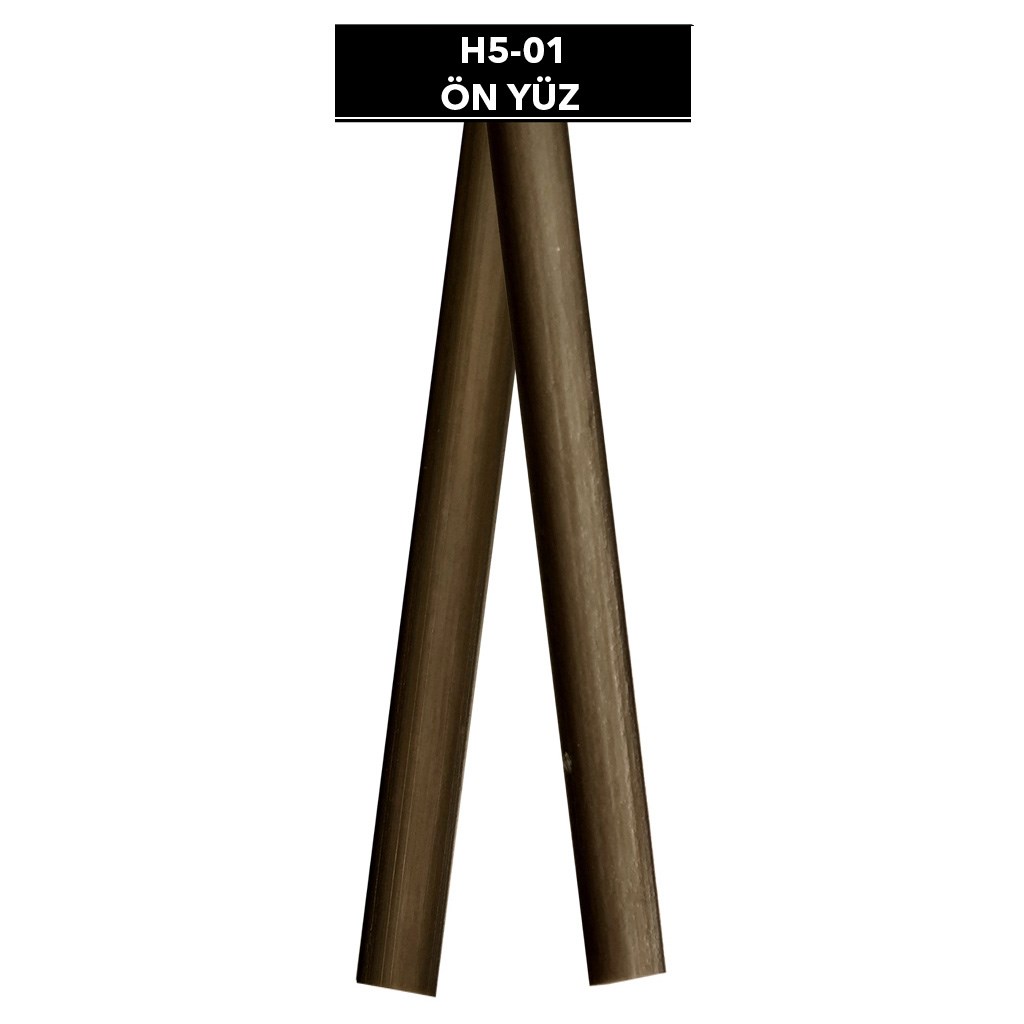 Yassı Sentetik Rattan Düz Koyu Kahve 48 Kg (4 Top)H5-01