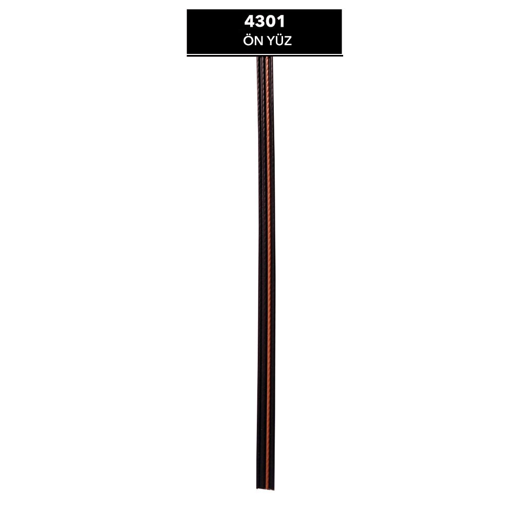 Yassı Sentetik Rattan Plastik Kanallı Koyu Kahve-Bakır Renk 48 Kg (4 Top)4301