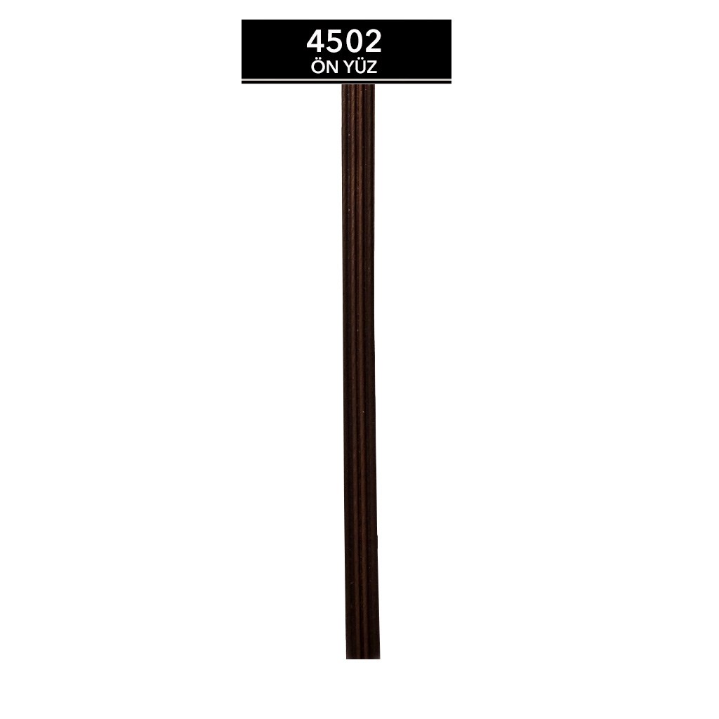 Yassı Sentetik Rattan Plastik Kanallı Koyu Kahverengi 48 Kg (4 Top)4502