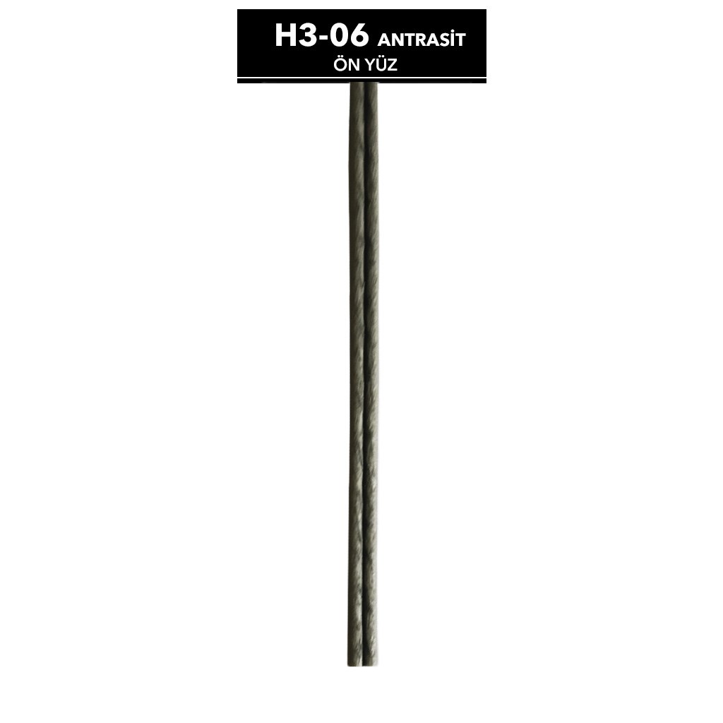 Yassı Sentetik Rattan Plastik Kuş Kanadı Antrasit Renk 48 Kg (4 Top)H3-06Antrasit