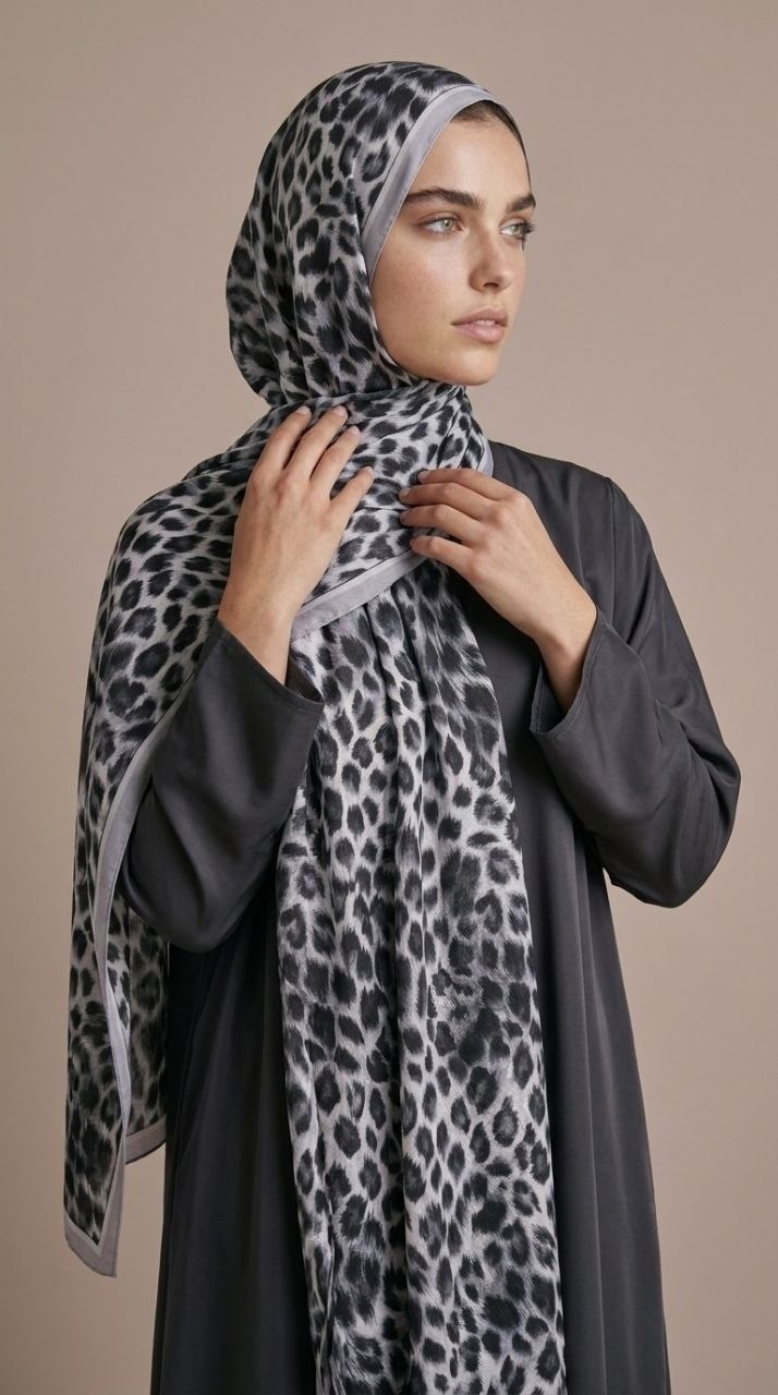 Levidor 39081 Leopar Vella Şal - Gri Şal LEVİDOR 