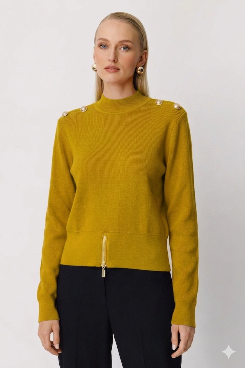 Ghisa 4863-1 Tunik - Asit Sarı