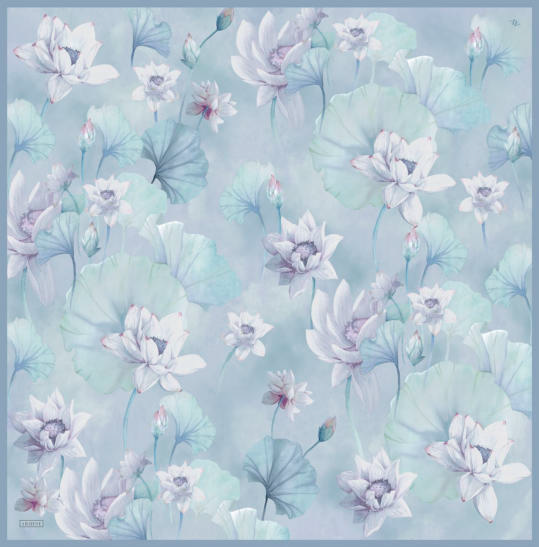 Armine Dj Saf Twill İpek Eşarp 9505D (T) - Lavanta