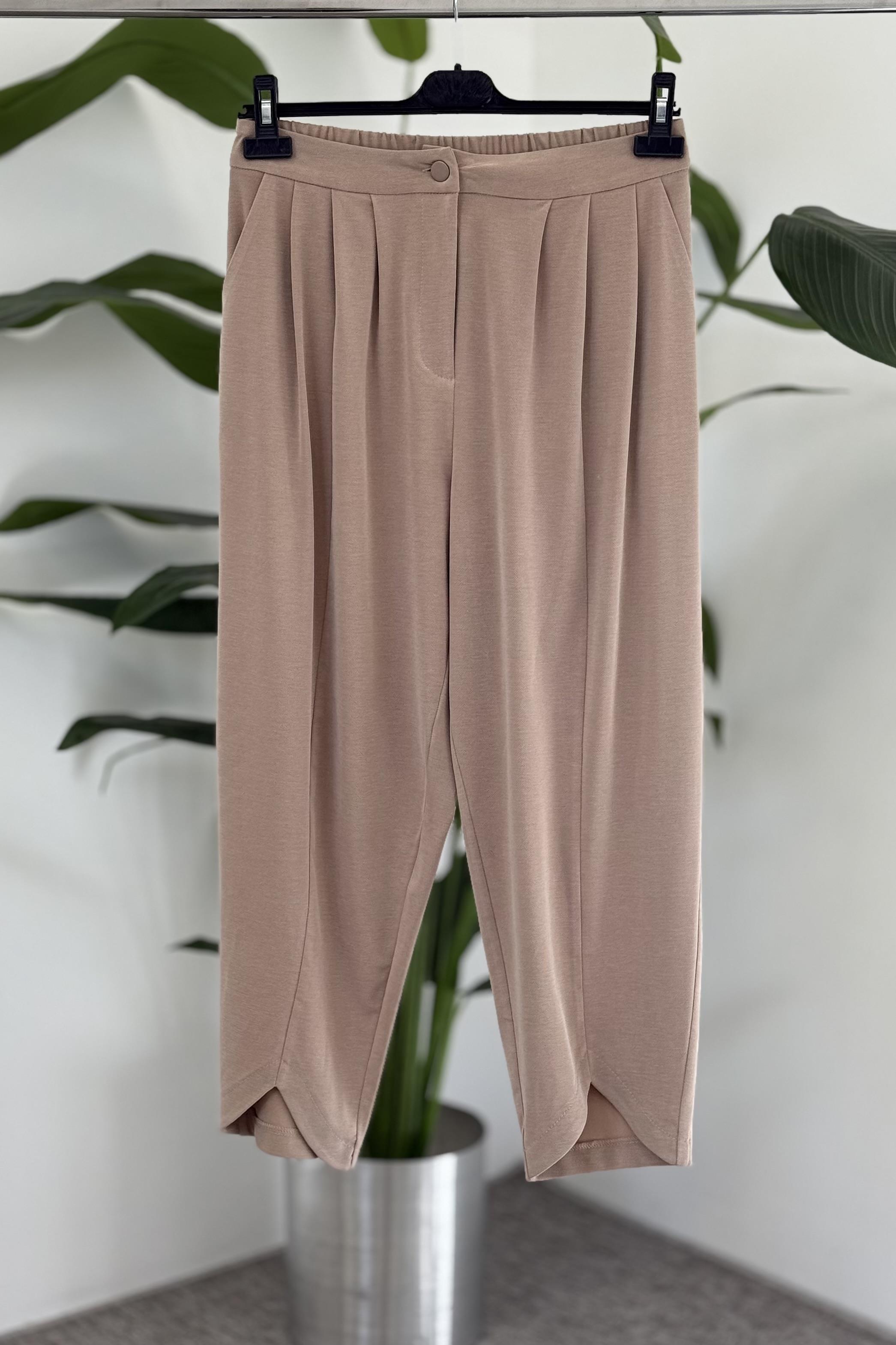Sentez 5591 Bellis V Paça Pantolon - Bej
