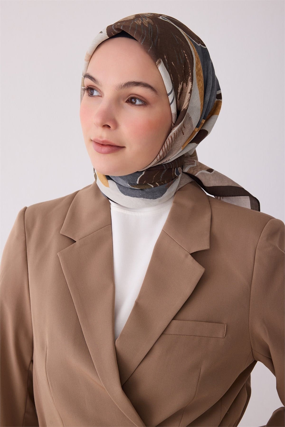 Belli Fresh Modal Eşarp 3409 - Kahve